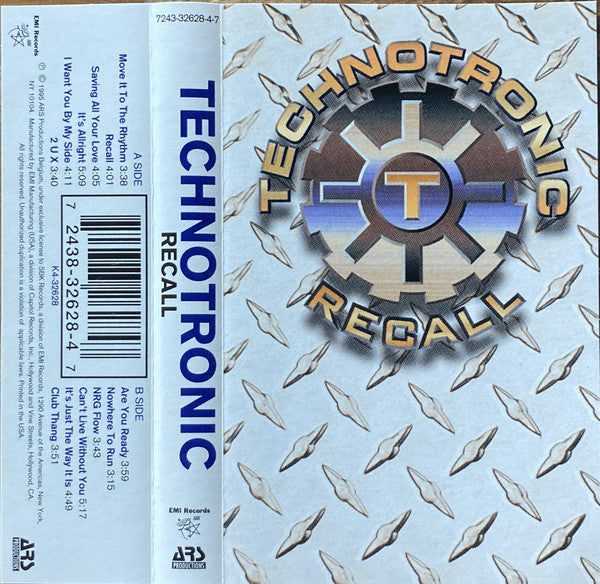 Technotronic "Recall"-Cassette Tapes-UnDigable Digs