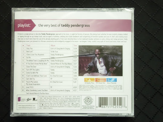 Teddy Pendergrass "Playlist: The Very Best Of Teddy Pendergrass" (CD)-CDs-UnDigable Digs