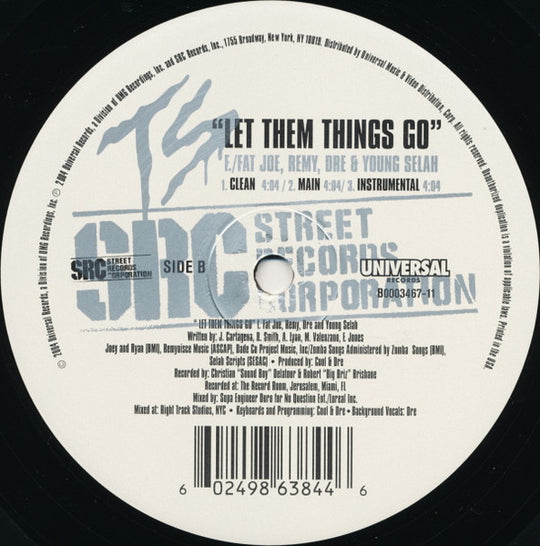Terror Squad Featuring Fat Joe, Armageaddon, Cuban Link And Tony Sunshine "Take Me Home / Let Them Things Go" (12" Promo Single)-Vinyl Records-UnDigable Digs