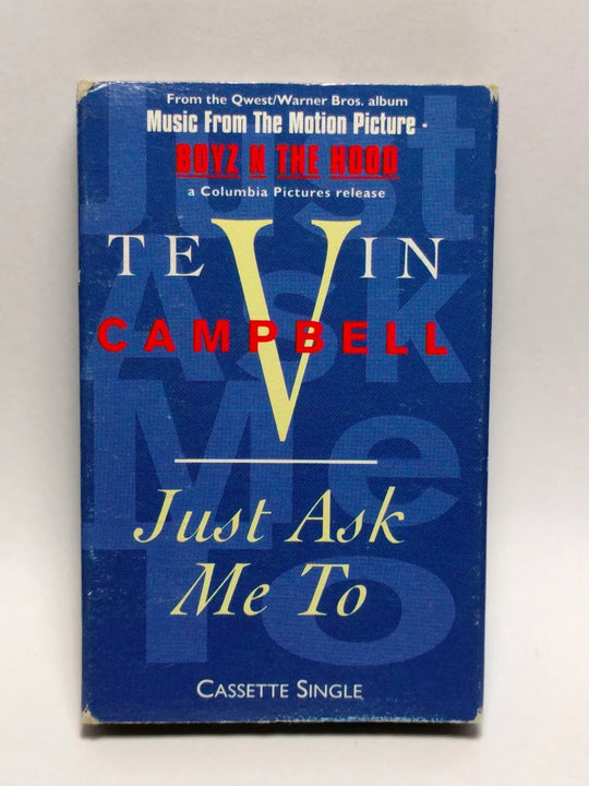 Tevin Campbell "Just Ask Me To" (Single)-Cassette Tapes-UnDigable Digs