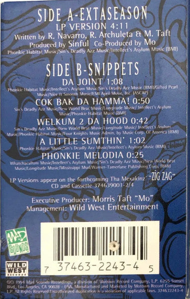 Tha Mexakinz "Extaseason" (Single)-Cassette Tapes-UnDigable Digs