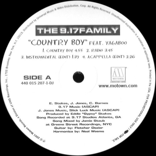 The 9.17 Family "Country Boy / Cheifaz" (12" Single)-Vinyl Records-UnDigable Digs