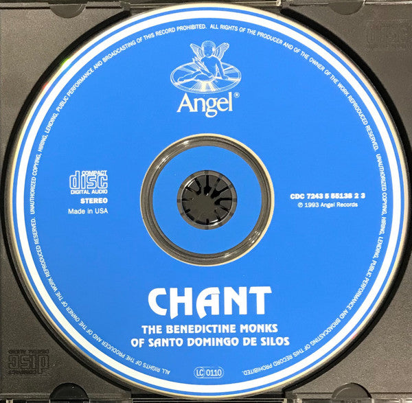 The Benedictine Monks Of Santo Domingo De Silos "Chant" (CD)-CDs-UnDigable Digs