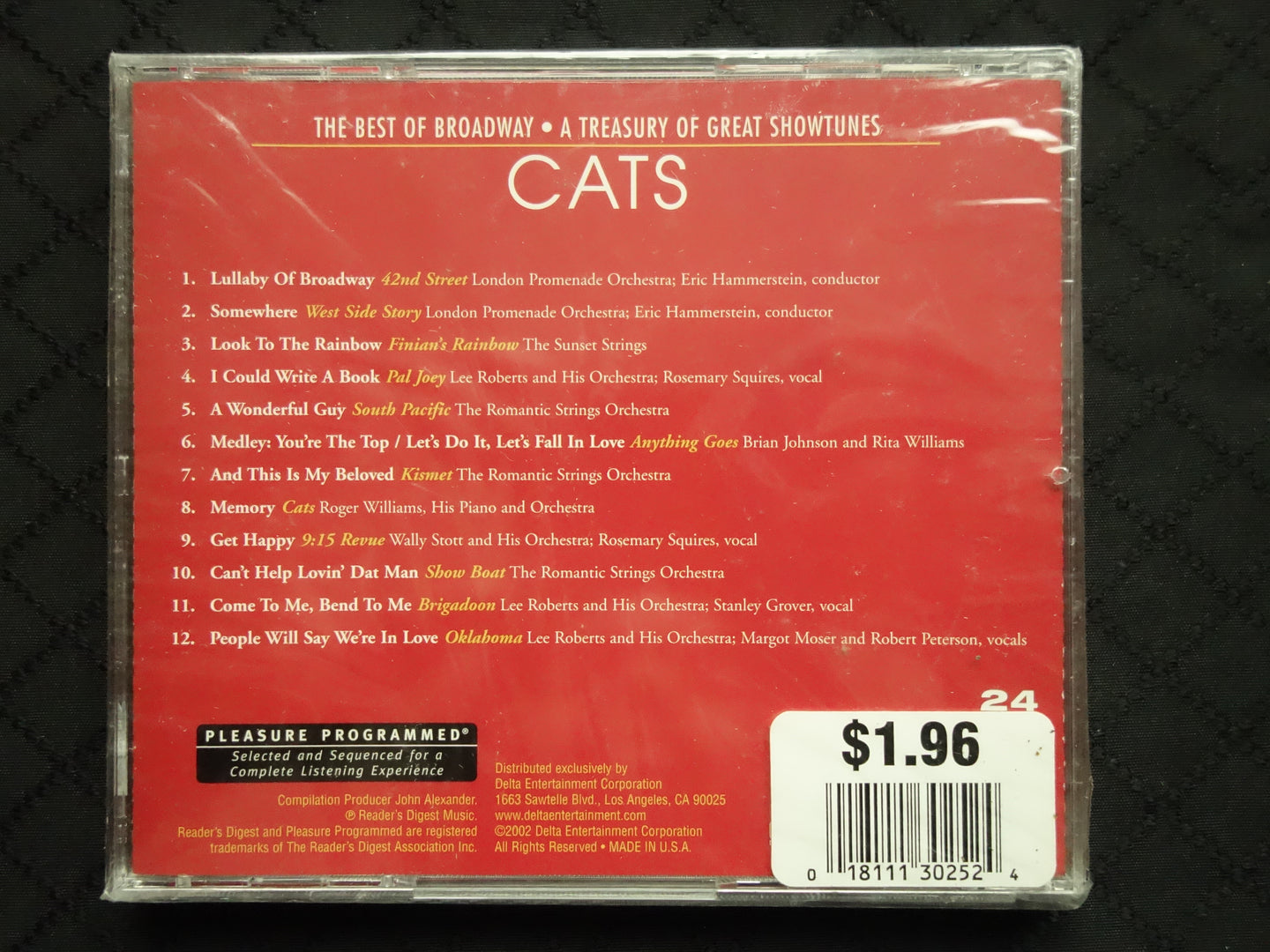 The Best Of Broadway - A Treasury Of Great Showtunes: Cats (CD)-CDs-UnDigable Digs