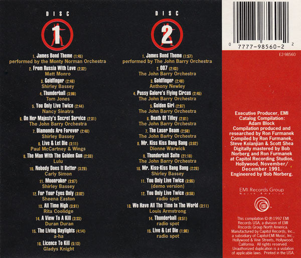 The Best Of James Bond (2xCD)-CDs-UnDigable Digs