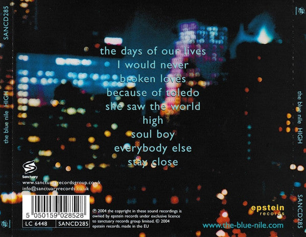 The Blue Nile "High" (CD)-CDs-UnDigable Digs