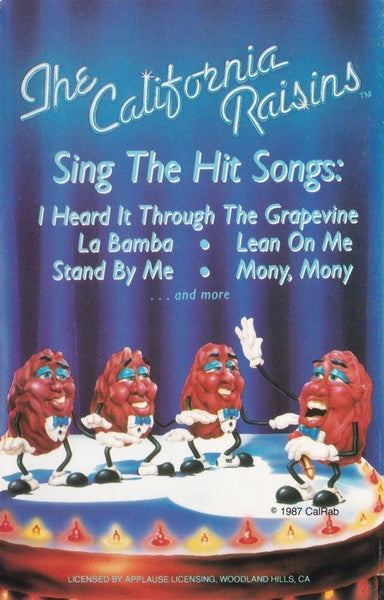 The California Raisins "The California Raisins Sing The Hit Songs" (LongBox)-Cassette Tapes-UnDigable Digs