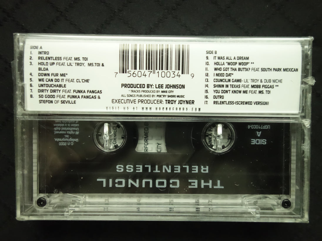 The Council "Relentless"-Cassette Tapes-UnDigable Digs