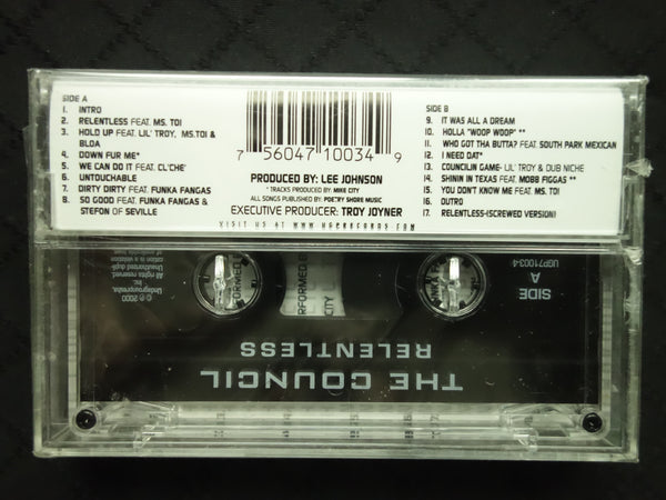 The Council "Relentless"-Cassette Tapes-UnDigable Digs