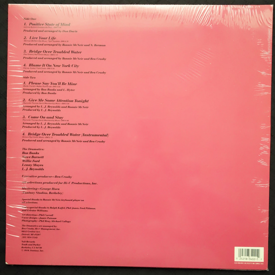 The Dramatics "Positive State Of Mind" (LP)-Vinyl Records-UnDigable Digs