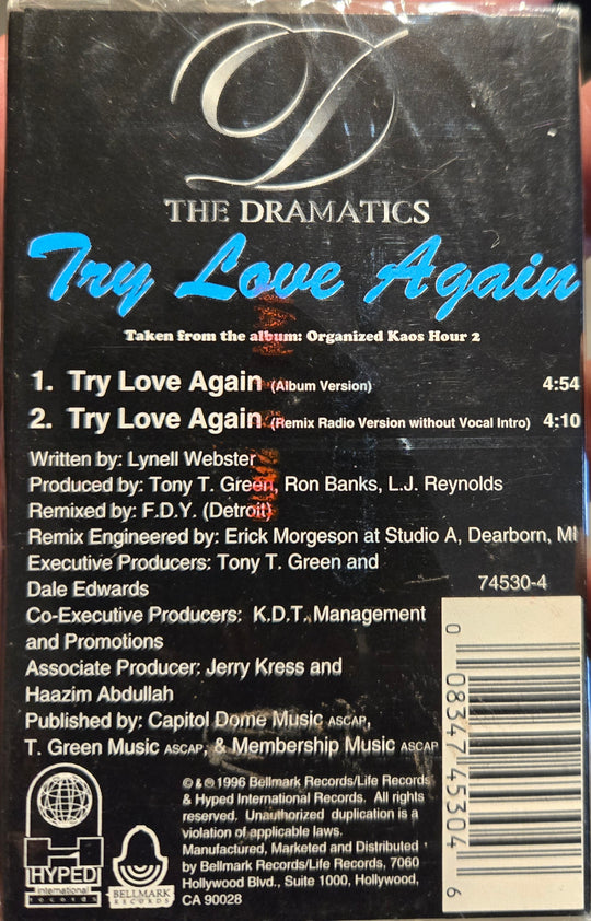 The Dramatics "Try Love Again" (Single)-Cassette Tapes-UnDigable Digs