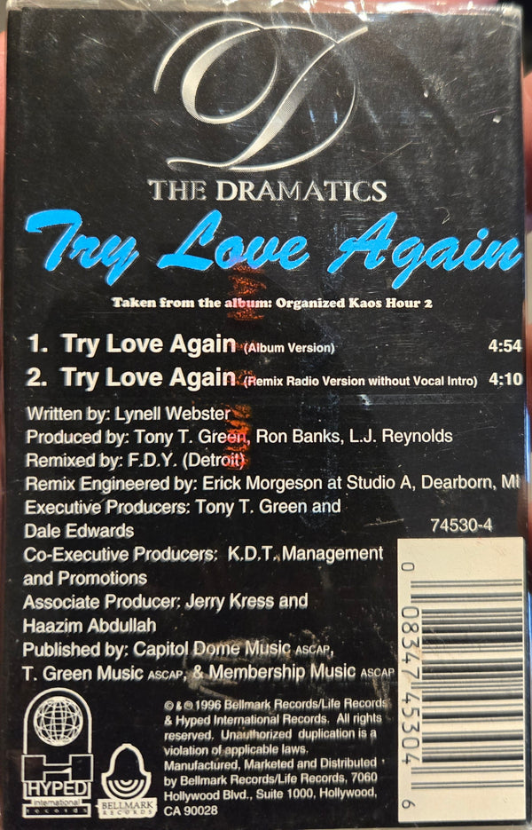 The Dramatics "Try Love Again" (Single)-Cassette Tapes-UnDigable Digs