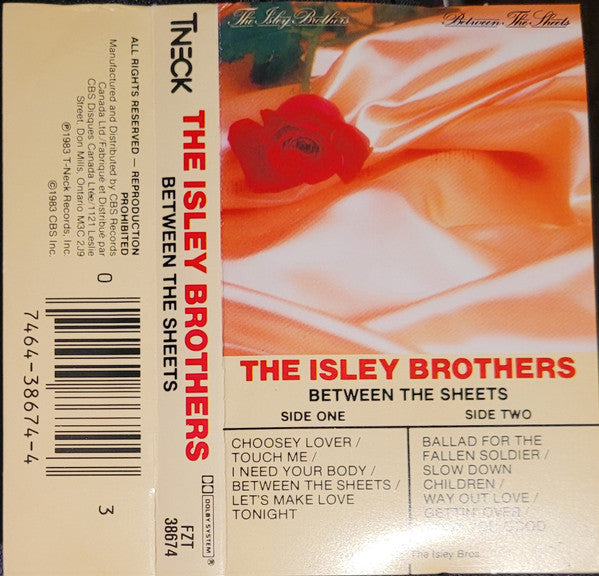 The Isley Brothers "Between The Sheets"-Cassette Tapes-UnDigable Digs