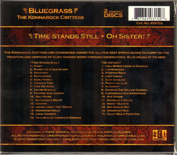 The Konnarock Critters "Bluegrass" (CD)-CDs-UnDigable Digs