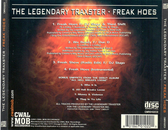 The Legendary Traxster "Freak Hoes" (CD Single)-CDs-UnDigable Digs