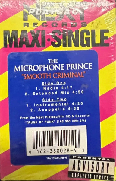 The Microphone Prince "Smooth Criminal" (Maxi-Single)-Cassette Tapes-UnDigable Digs