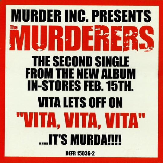 The Murderers Feat. Vita "Vita, Vita, Vita" (12" Single)-Vinyl Records-UnDigable Digs