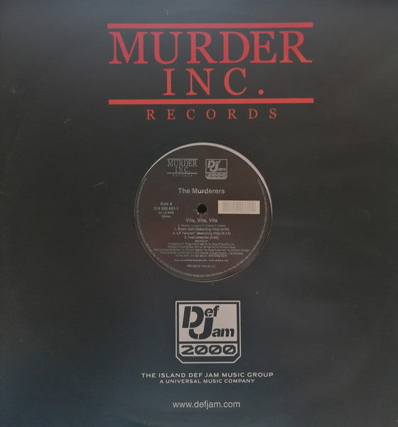 The Murderers Feat. Vita "Vita, Vita, Vita" (12" Single)-Vinyl Records-UnDigable Digs