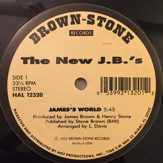 The New J.B.'s "James's World" (12" Single)-Vinyl Records-UnDigable Digs