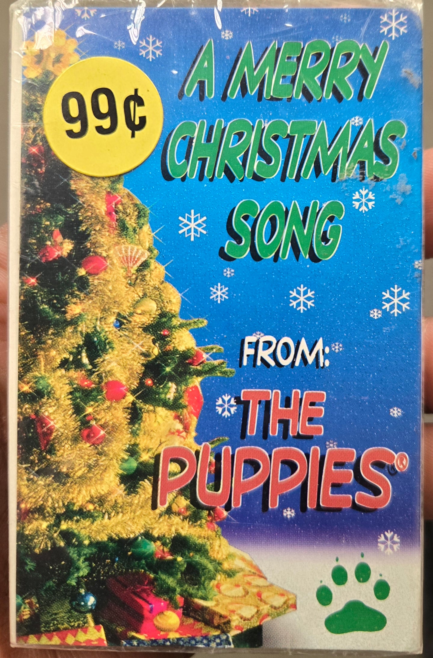 The Puppies "A Merry Christmas Song" (Single)-Cassette Tapes-UnDigable Digs