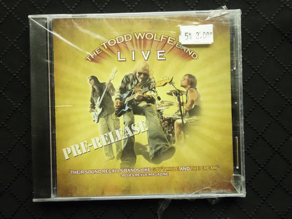The Todd Wolfe Band "Live" (CD)-CDs-UnDigable Digs