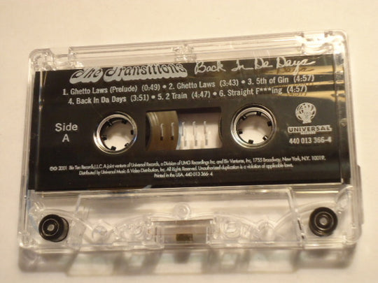 The Transitions "Back In Da Days"-Cassette Tapes-UnDigable Digs