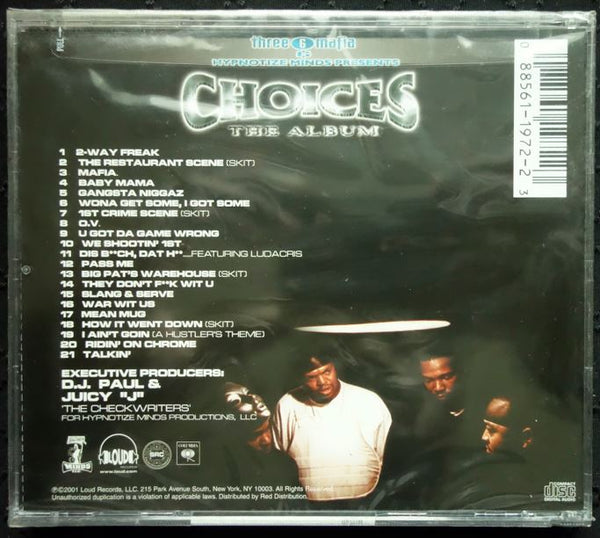 Three 6 Mafia "Choices: The Album" (Soundtrack) (CD)-CDs-UnDigable Digs