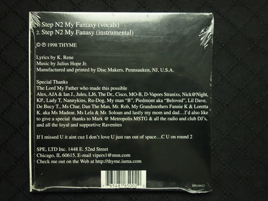 Thyme "Step N2 My Fantasy" (CD Single)-CDs-UnDigable Digs