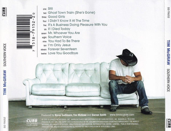 Tim McGraw "Southern Voice" (CD)-CDs-UnDigable Digs