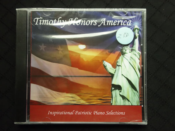 Timothy Noble "Timothy Honors America (Inspirational Patriotic Piano Selections)" (CD)-CDs-UnDigable Digs