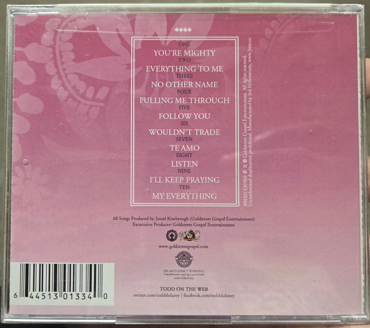 Todd Dulaney "Pulling Me Through" (CD) (Alt Artwork)-CDs-UnDigable Digs