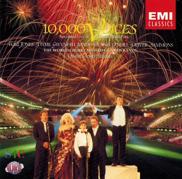 Tom Jones, Dame Gwyneth Jones, Dennis O'Neill, Oliver Sammons, The World Choir, Four Bands Of The Guards Division, Owain Arwel Hughes "10,000 Voices" (LongBox CD)-CDs-UnDigable Digs