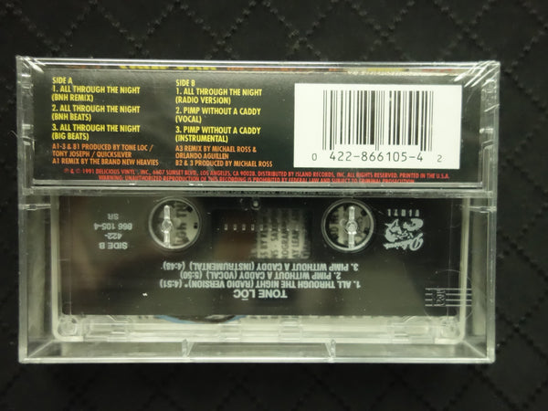 Tone Loc "All Through The Night"-Cassette Tapes-UnDigable Digs