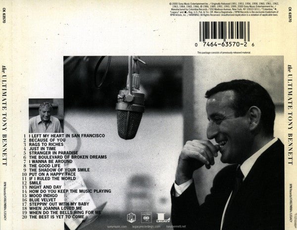 Tony Bennett "The Ultimate Tony Bennett" (CD)-CDs-UnDigable Digs