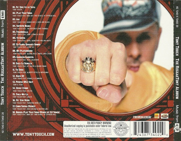 Tony Touch "The ReggaeTony Album" (CD)-CDs-UnDigable Digs