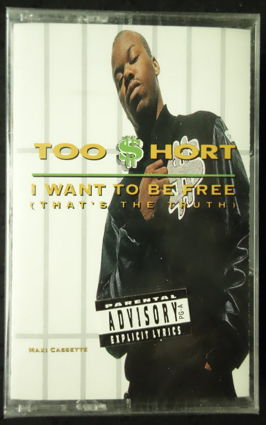 Too $hort "I Want To Be Free (That's The Truth)" (Maxi-Single)-Cassette Tapes-UnDigable Digs