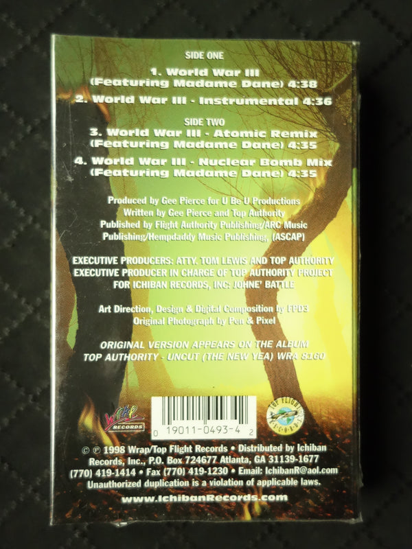 Top Authority "World War III" (Single)-Cassette Tapes-UnDigable Digs
