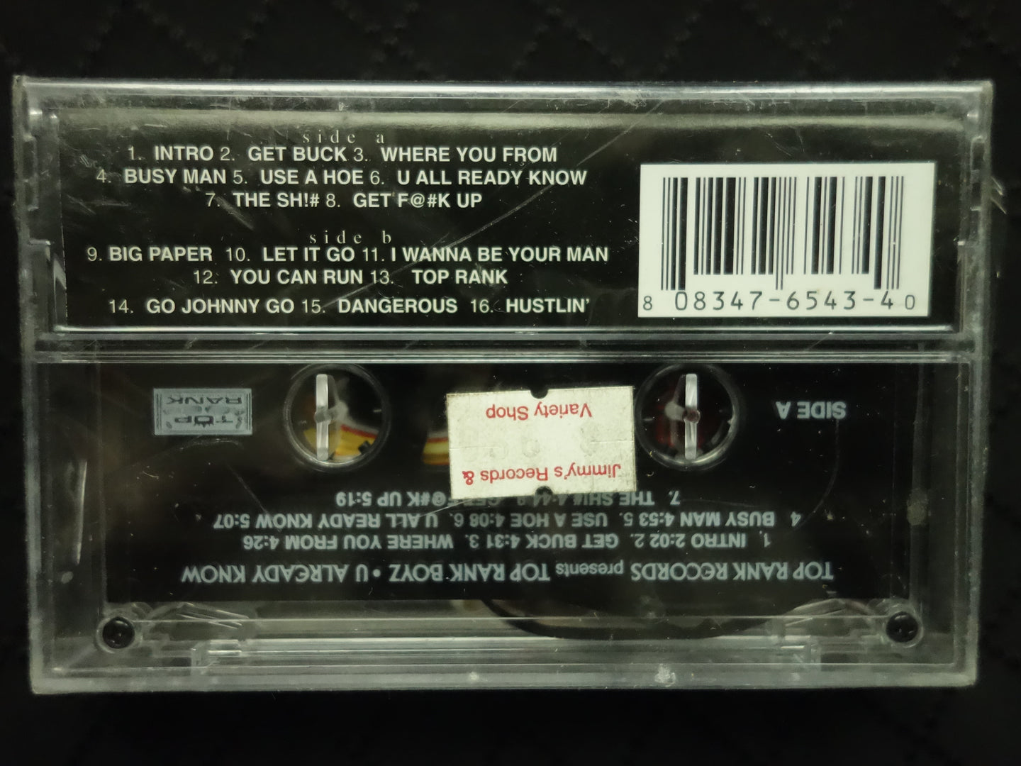 Top Rank Boyz "U Already Know"-Cassette Tapes-UnDigable Digs