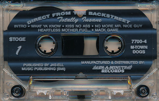 Totally Insane "Direct From The Backstreet"-Cassette Tapes-UnDigable Digs