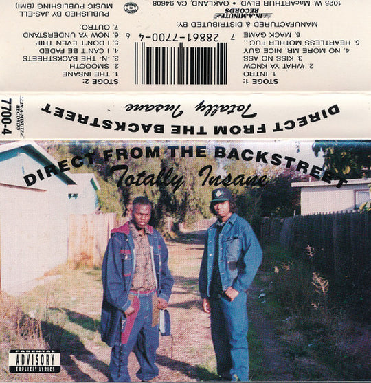 Totally Insane "Direct From The Backstreet"-Cassette Tapes-UnDigable Digs