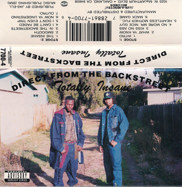 Totally Insane "Direct From The Backstreet"-Cassette Tapes-UnDigable Digs