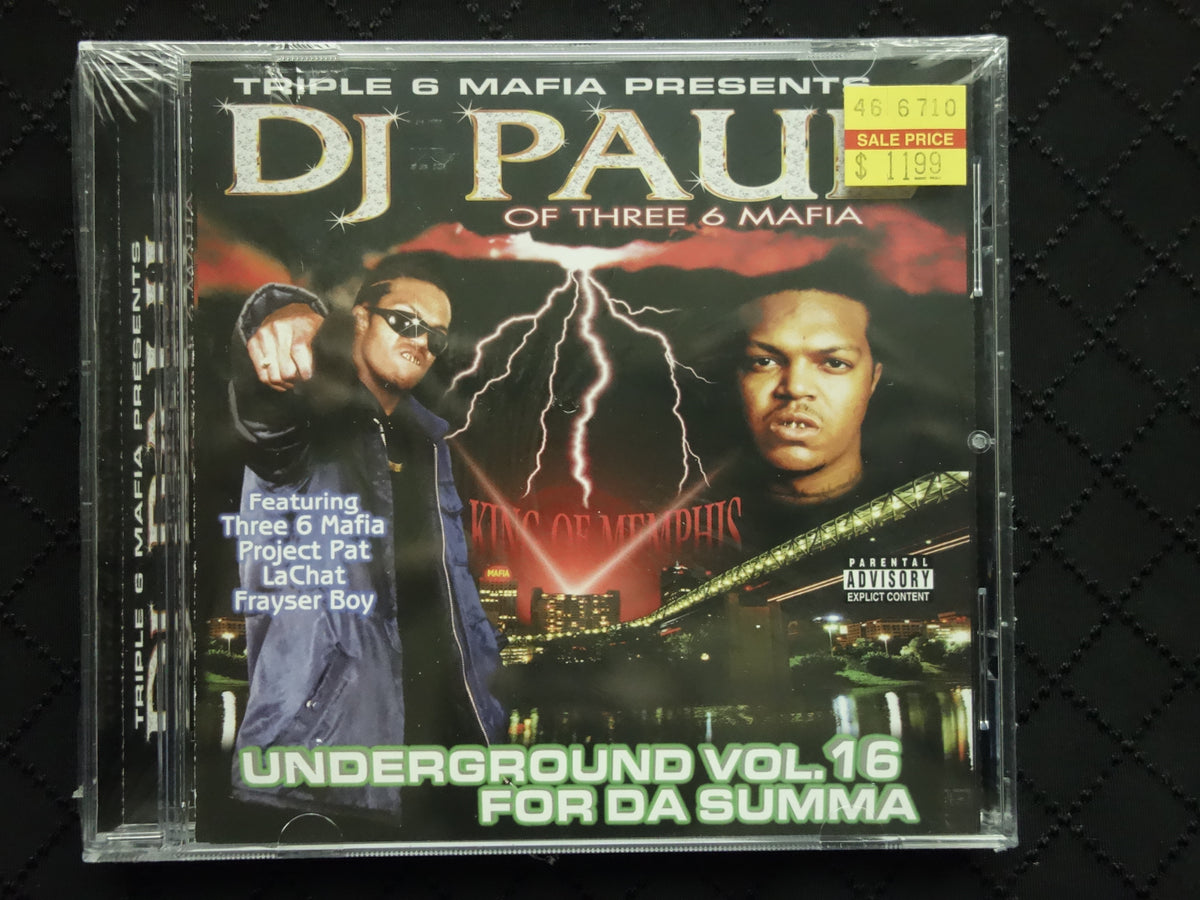 Triple 6 Mafia Presents: DJ Paul "Underground Vol. 16 (For Da Summa)" (CD) (RE)-CDs-UnDigable Digs