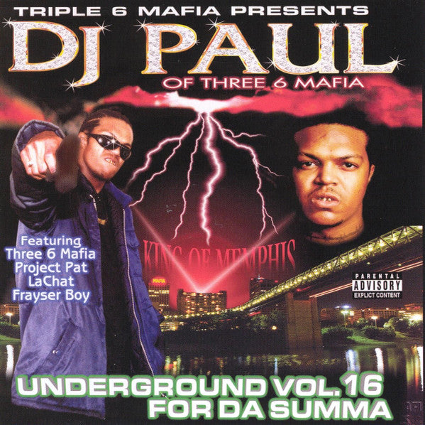 Triple 6 Mafia Presents: DJ Paul "Underground Vol. 16 (For Da Summa)" (CD) (RE)-CDs-UnDigable Digs