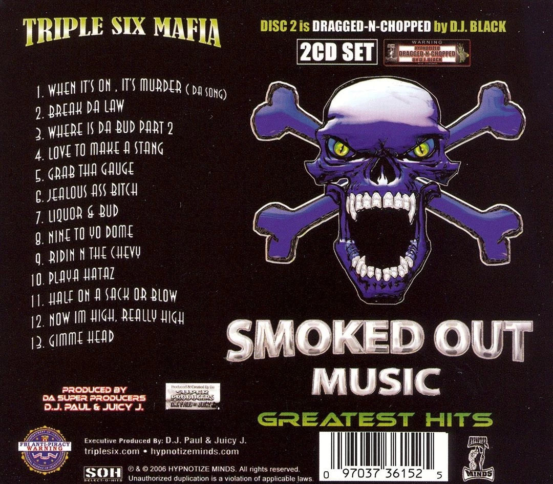 Triple Six Mafia Presents: Smoked Out Music (Greatest Hits) (2CD Set)-CDs-UnDigable Digs
