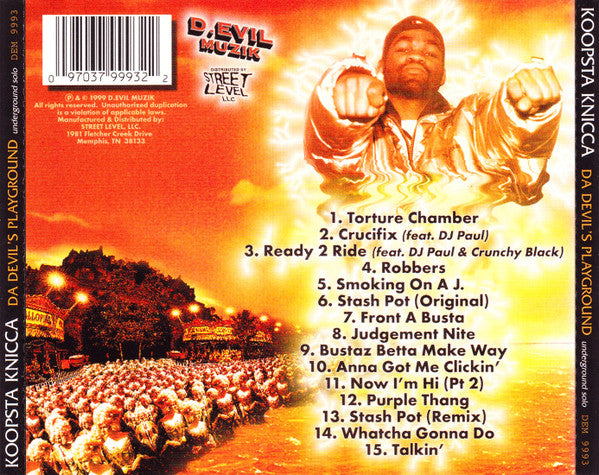 Triple Six Mafia Presents… Koopsta Knicca "Da Devil's Playground: Underground Solo" (CD) (RE)-CDs-UnDigable Digs