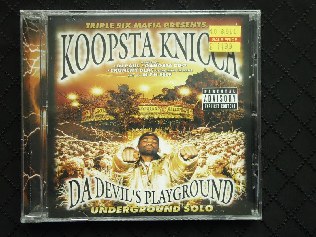 Triple Six Mafia Presents… Koopsta Knicca "Da Devil's Playground: Underground Solo" (CD) (RE)-CDs-UnDigable Digs
