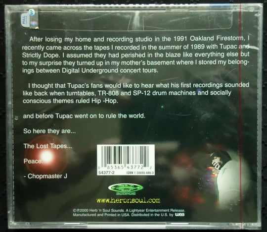 Tupac Shakur ‎"The Lost Tapes" (CD)-CDs-UnDigable Digs