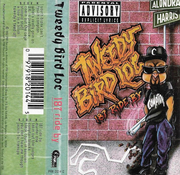 Tweedy Bird Loc "187 Ride By"-Cassette Tapes-UnDigable Digs