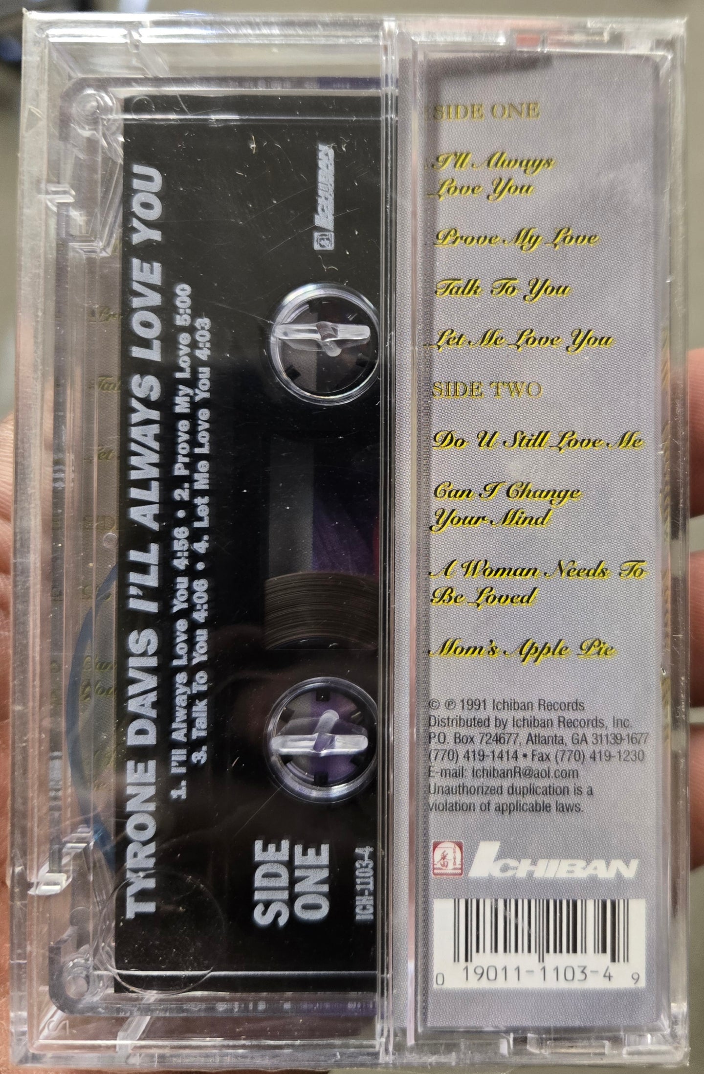 Tyrone Davis "I'll Always Love You"-Cassette Tapes-UnDigable Digs