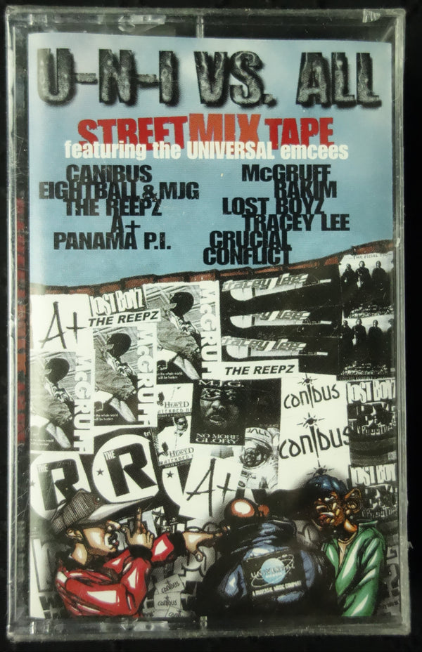 U-N-I VS. ALL: Street Mix Tape Featuring The Universal Emcees (Promo)-Cassette Tapes-UnDigable Digs